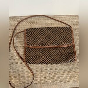 Esprit Woven Patterned Crossbody Bag